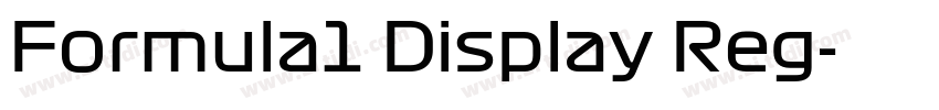 Formula1 Display Reg字体转换